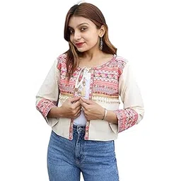 prijam Women's Embroiderd Ethnic CT RL 39 jacket or koti-picture-15