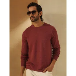 PRIMAL GRAY Men Round Neck Cotton Pullover-picture-12