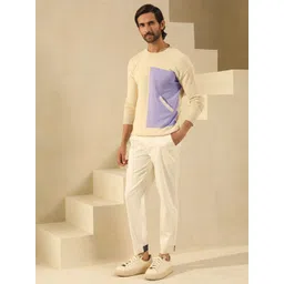 PRIMAL GRAY Men Round Neck Cotton Pullover-picture-11