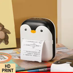 Prime Assure Penguin Design Mini Portable Printer with Stickers for Notes, Banner, Receipt, Label & Photo Thermal Receipt Printer-picture-27