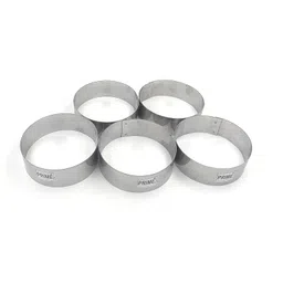 Prime Bakers and Moulders Round Shape Cookie Cutting Rings, Burger/bun Cutter Cake Decorating (4 Inch, 5.00, Count) image 5