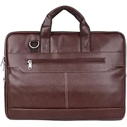 prime carry Laptop Bag for Men, 15.6 Inch | Synthetic Leather Water Resistant Office Briefcase | Professional Work Messenger Bag for Business Travel, Office, College, Corporate-picture-47