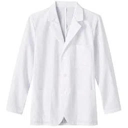 PRIME STORE INDIA Unisex Cotton Lab Wrap Coat Apron - 100 Days (40-Large, White)-picture-20