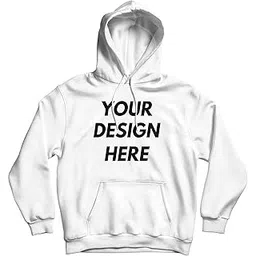 prime thread Unisex Customized White 100% Cotton Hoodie – Personalized Text or Design-picture-15