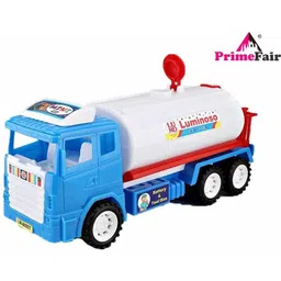 primefair Friction Powered Oil Tanker Truck Toy, Engineering Vehicles Cars, Multicolor image 1