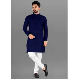primeicon Men Cotton Blend Kurta Pyjama Set-picture-25