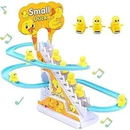 primepicks Duck Race Track Set with Automatic Stair-3 Climbing Ducklings-picture-25