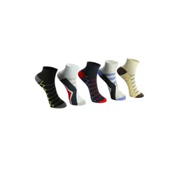 PRIMESOX MOVE ON Boys Set of 5 Multicolored Printed Cotton Socks-picture-34