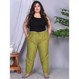 Prin Fashion House Women Relaxed Straight Leg Easy Wash Trousers-picture-42