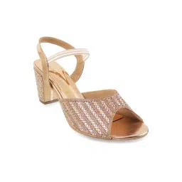Princess by Metro Women's Rose Gold Ankle Strap Sandals-picture-15