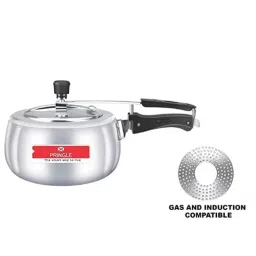 Pringle Elegance 5 Litre Aluminium Silver Induction Base Bottom Pressure Cooker (Pack of 5) image 2