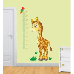 print mantras Giraffe Pvc Vinyl Kids Height Chart image 1