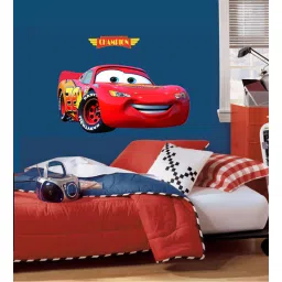 print mantras Multicolour Pvc Vinyl Mcqueen Disney Cars Wall Sticker-picture-30