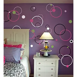 print mantras Pvc Vinyl Beautiful Circles Wall Stickers-picture-14