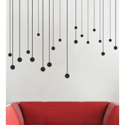 print mantras Pvc Vinyl Trendy Round Drops Wall Stickers-picture-38