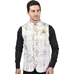 printcultr: merchandise yourself PRINT CULTR Men's Printed Cotton Sleeveless Nehru/Modi jacket/Sadri/Waistcoat/Bundi Jacket/Jacket - For Festive/Wedding/Party | (PCN33)-picture-48