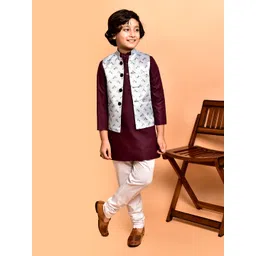 PRINTCULTR Boys Regular Kurta with Churidar-picture-42