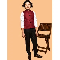 PRINTCULTR Boys Satin Nehru Jackets-picture-17