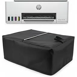 Printer Cover for HP Smart Tank 580 / 581 / 585 / 529 / 589 – Reinforced Nylon Waterproof Dustproof Printer Dust Cover with Top Handle & Storage Pocket. (1, BLACK, GENERAL)-image-9