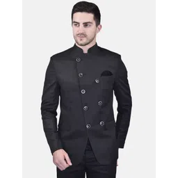 PRINTINDIA Mandarin Collar Double BreastedBlazer-picture-19