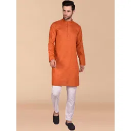 PRINTINDIA Mandarin Collar Pure Cotton Straight Kurta With Trouser-picture-39