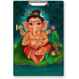 printwave Balganesha Lord ganesha Digital Printed Exam Pad 10x15-picture-17