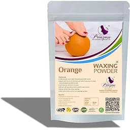 Prinzass The Handmade Cosmetics The Handmade Cosmetics Prinzass-The Handmade Cosmetics Hair Removal Wax Powder|Hair Removal For Women&Men For All Type Of Skin (100 Gm)|Herbal Wax Powder (Orange)-picture-20
