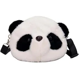 Prisma Collection Panda Soft Plush Crossbody Sling Bag for Women & Girls | Cute Purse and Wallet | Mobile Cell Phone Holder Kawaii Purse Fur Material | Travel Mobile Pouch-picture-35