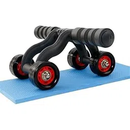 PRISO 4 wheel ab wheel roller workout home, Gym Exerciser For Abdominal Stomach Muscle Exercise Training With Knee Mat Steel Handle For Men And Women.-picture-25