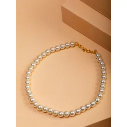 PRITA BY PRIYAASI Classic Pearl Link Gold-Plated Necklace-picture-27