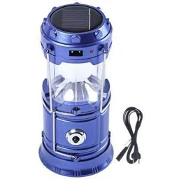 priti world Rechargeable Night LED Solar Emergency Light Bulb Lantern Blue Plastic Hanging Lantern-picture-16