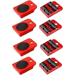 privansh PRIVANSH® Heavy Duty Wheel Pads Furniture Pads | Easy and Safe Moving Slider Tools for Shifting Washing Machines, Fridge, Sofa and Wardrobes (Pack of 8, Only Wheel Pad)-picture-15