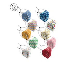 PRIVIU Kids Set Of 10 Adjustable 4-Ply Reusable Face Mask-picture-32