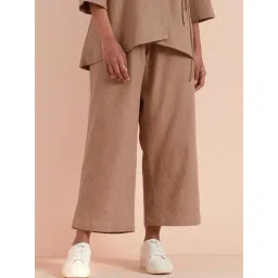 Priya Chaudhary Beige Yasha Twill Cotton Pant-picture-20