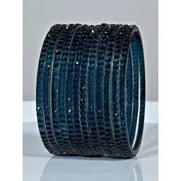 PRIYA KANGAN Set of 12 Crystal Beads-Studded Bangles-picture-31