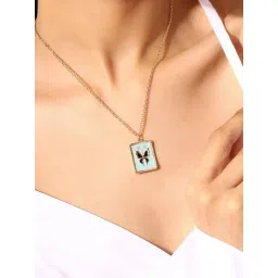 Priyaasi Blue Butterfly Minimal Classic Pendant-picture-31