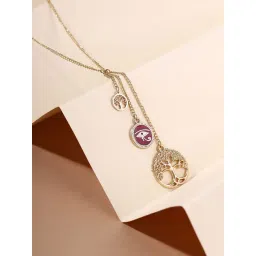 Priyaasi Brass Gold-Plated Evil Eye Layered Minimal Chain-picture-16