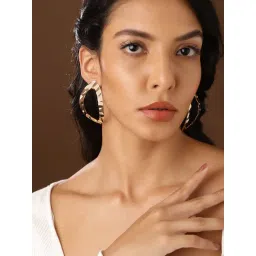 Priyaasi Classic Gold Brass Earrings-picture-36