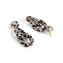 Priyaasi Contemporary Artificial Stones And Beads Chandelier Drop Earrings image 3