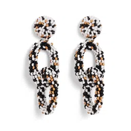 Priyaasi Contemporary Artificial Stones And Beads Chandelier Drop Earrings image 1