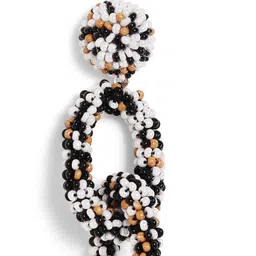 Priyaasi Contemporary Artificial Stones And Beads Chandelier Drop Earrings image 2