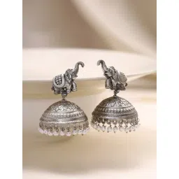 Priyaasi Elephant Model Collection Jhumki Earrings-picture-36