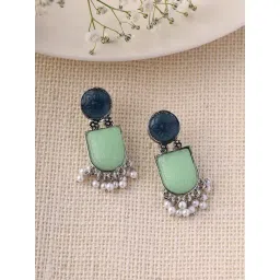 Priyaasi Floral Stones Adorned in Dangler Earrings-picture-27