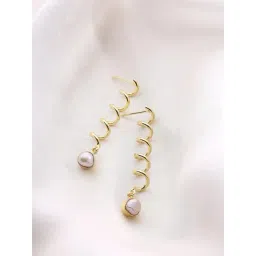 Priyaasi Gold Artificial Beads Beaded Contemporary Drop Earring-picture-30