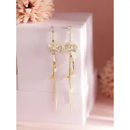 Priyaasi Gold Artificial Stones Contemporary Drop Earring-picture-10