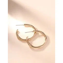 Priyaasi Gold Plated Half Hoop Earring-picture-26