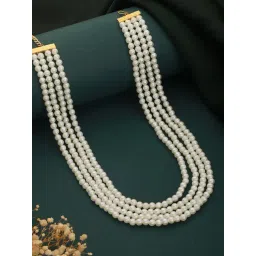 Priyaasi Gold-Plated Pearls Beaded Layered Necklace-picture-28
