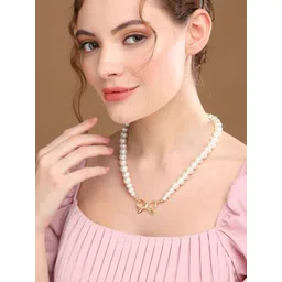 Priyaasi Gold-Plated Pearls Beaded Necklace-picture-25