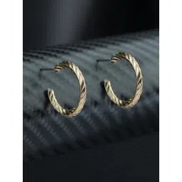 Priyaasi Golden Hoop Earrings-picture-33