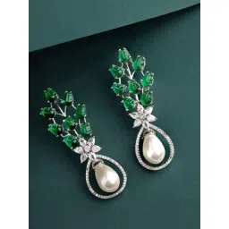 Priyaasi Green American Diamond Drop Earring-picture-41
